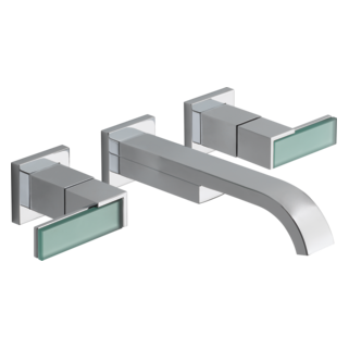 Siderna® | Two-Handle Wall Mount Lavatory Faucet - Less Handles